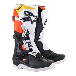 Alpinestars TECH 3 Kros Motosiklet Botu Siyah / Beyaz / Kırmızı 