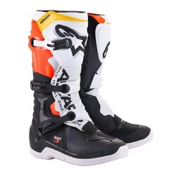 Alpinestars TECH 3 Kros Motosiklet Botu Siyah / Beyaz / Kırmızı - 1