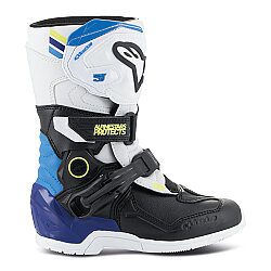 Alpinestars TECH 3S Kros Çocuk Motosiklet Botu Beyaz / Siyah / Mavi - 3
