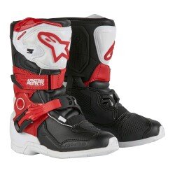 Alpinestars TECH 3S Kros Çocuk Motosiklet Botu Siyah / Kırmızı / Beyaz - Alpinestars