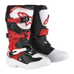 Alpinestars TECH 3S Kros Genç Motosiklet Botu Siyah / Kırmızı / Beyaz - 1