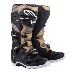 Alpinestars TECH 7 Enduro DryStar Motosiklet Botu Siyah / Gri / Altın 