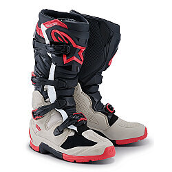 Alpinestars TECH 7 Enduro Motosiklet Botu Siyah / Gri / Kırmızı - Alpinestars