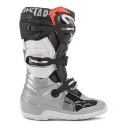 Alpinestars TECH 7S Kros Çocuk Motosiklet Botu Siyah / Gri / Beyaz / Altın - 2