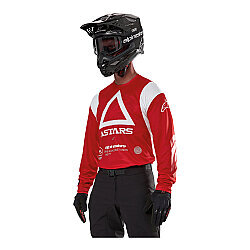 Alpinestars Techdura Off-Road / Enduro Motosiklet Jerseyi Kırmızı - 3