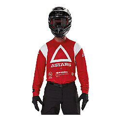 Alpinestars Techdura Off-Road / Enduro Motosiklet Jerseyi Kırmızı - 5