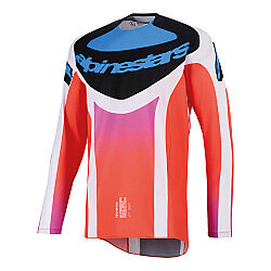Alpinestars Techstar Knif Off-Road Motosiklet Jerseyi Gri / Siyah / Oranj - Alpinestars