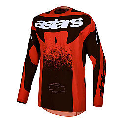 Alpinestars Techstar Swan Off-Road Motosiklet Jerseyi Kırmızı / Siyah - Alpinestars