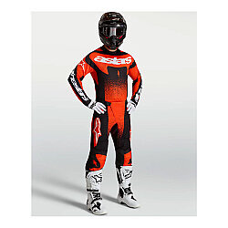 Alpinestars Techstar Swan Off-Road Motosiklet Jerseyi Kırmızı / Siyah - 3