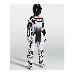 Alpinestars Techstar Swan Off-Road Motosiklet Jerseyi Siyah / Beyaz - 3