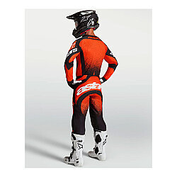 Alpinestars Techstar Swan Off-Road Motosiklet Pantolonu Kırmızı / Siyah - 4