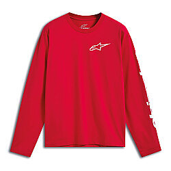Alpinestars Trackside CSF Uzun Kollu Tişört Kırmızı / Beyaz - Alpinestars
