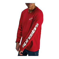 Alpinestars Trackside CSF Uzun Kollu Tişört Kırmızı / Beyaz - 3