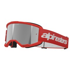 Alpinestars Vision 3 Wordmark Goggle Kross Gözlüğü Kırmızı / Gümüş - Alpinestars