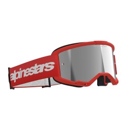 Alpinestars Vision 3 Wordmark Goggle Kross Gözlüğü Kırmızı / Gümüş - Alpinestars