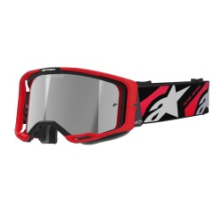 Alpinestars Vision 8 Luar Goggle Kross Gözlüğü Kırmızı / Siyah 