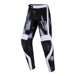 Alpinestars Youth Fluid Lahnd Genç Kros Motosiklet Pantolonu Siyah / Beyaz / Gri - 1