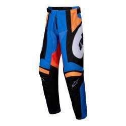 Alpinestars Youth Racer Melt Off-Road Motosiklet Pantolonu Oranj / Mavi / Beyaz 