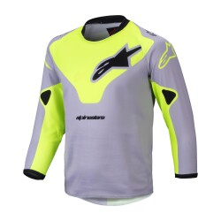 Alpinestars Youth Racer Veil Off-Road Genç Motosiklet Jerseyi Gri / Sarı - Alpinestars