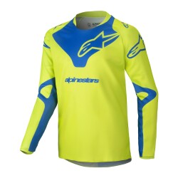 Alpinestars Youth Racer Veil Off-Road Genç Motosiklet Jerseyi Sarı / Mavi - Alpinestars