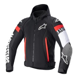 Alpinestars Zaca Air Yazlık Korumalı Motosiklet Montu Siyah / Beyaz / Kırmızı - Alpinestars
