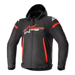 Alpinestars Zaca WP Korumalı Motosiklet Montu Siyah / Kırmızı - Alpinestars