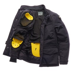 GARAJJ Blauer Ethan Winter Korumalı Motosikletçi Montu Mavi - 3