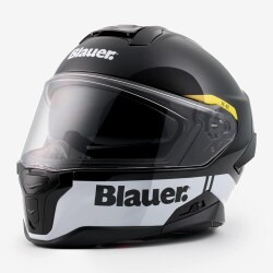 Blauer FF01 Fiber Kapalı Motosiklet Kaskı Siyah - Blauer HT