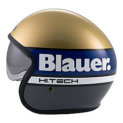 Blauer Pilot 4.0 Açık Motosiklet Kaskı Altın / Mavi / Gri - Blauer HT (1)