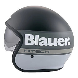 Blauer Pilot 4.0 Açık Motosiklet Kaskı Mat Siyah / Gri / Beyaz - Blauer HT (1)