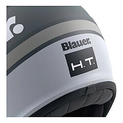 Blauer Pilot 4.0 Açık Motosiklet Kaskı Mat Siyah / Gri / Beyaz - 7