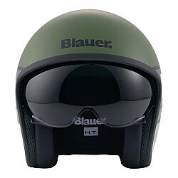 Blauer Pilot 4.0 Açık Motosiklet Kaskı Yeşil / Gri - 3