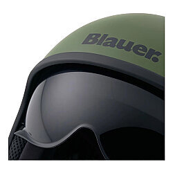 Blauer Pilot 4.0 Açık Motosiklet Kaskı Yeşil / Gri - 5