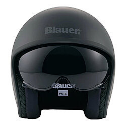 Blauer Pilot 4.0 Monochrome Açık Motosiklet Kaskı Mat Siyah - 3