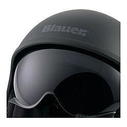 Blauer Pilot 4.0 Monochrome Açık Motosiklet Kaskı Mat Siyah - 5