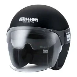 Blauer Pod 06 Açık Motosiklet Kaskı Mat Siyah 