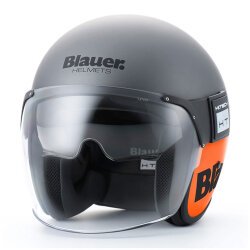 Blauer Pod 06 Açık Motosiklet Kaskı Titanyum / Oranj - 1