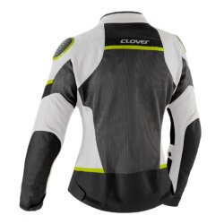Clover Airjet-6 Korumalı Yazlık Kadın Motosiklet Montu Gri / Siyah / Sarı - 2
