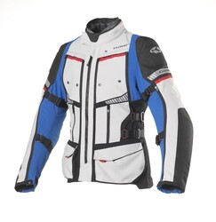 Clover GTS-4 Airbag Kadın Korumalı Motosiklet Montu Mavi / Gri - 1