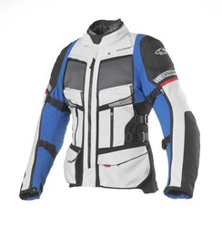 Clover GTS-4 Airbag Kadın Korumalı Motosiklet Montu Mavi / Gri - 3