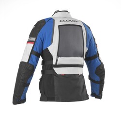 Clover GTS-4 Airbag Kadın Korumalı Motosiklet Montu Mavi / Gri - 4