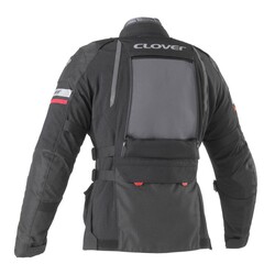 Clover GTS-4 Airbag Kadın Korumalı Motosiklet Montu Siyah - 4