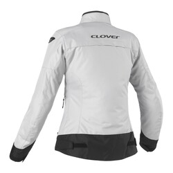 Clover Looping Korumalı Kadın Motosiklet Montu Gri - 2