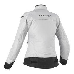 Clover Looping Korumalı Kadın Motosiklet Montu Gri - 2