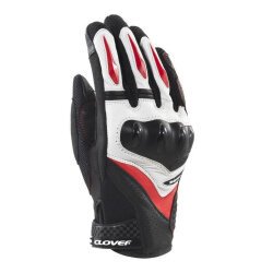 Clover Raptor - 3 Korumalı Motosiklet Eldiveni Siyah / Kırmızı - 1