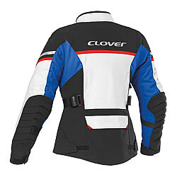 Clover Savana-4 WP Korumalı Kadın Motosiklet Montu Gri / Mavi - Clover (1)