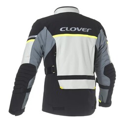 Clover Savana-4 WP Korumalı Kadın Motosiklet Montu Gri / Siyah / Sarı - 2