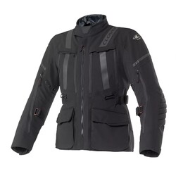 Clover Savana-4 WP Korumalı Kadın Motosiklet Montu Siyah - 1