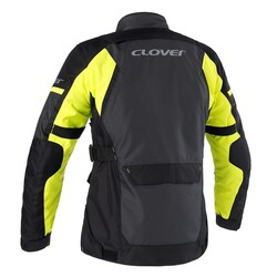 GARAJJ Clover Scout-4 WP Korumalı Kadın Motosiklet Montu Gri / Sarı / Siyah - 2