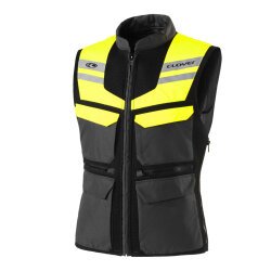 Clover SW-2 Çok Fonksiyonlu Motorcu Yeleği Siyah / Sarı - 1